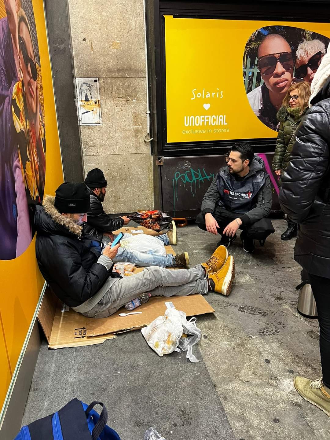 Donazione di indumenti caldi
