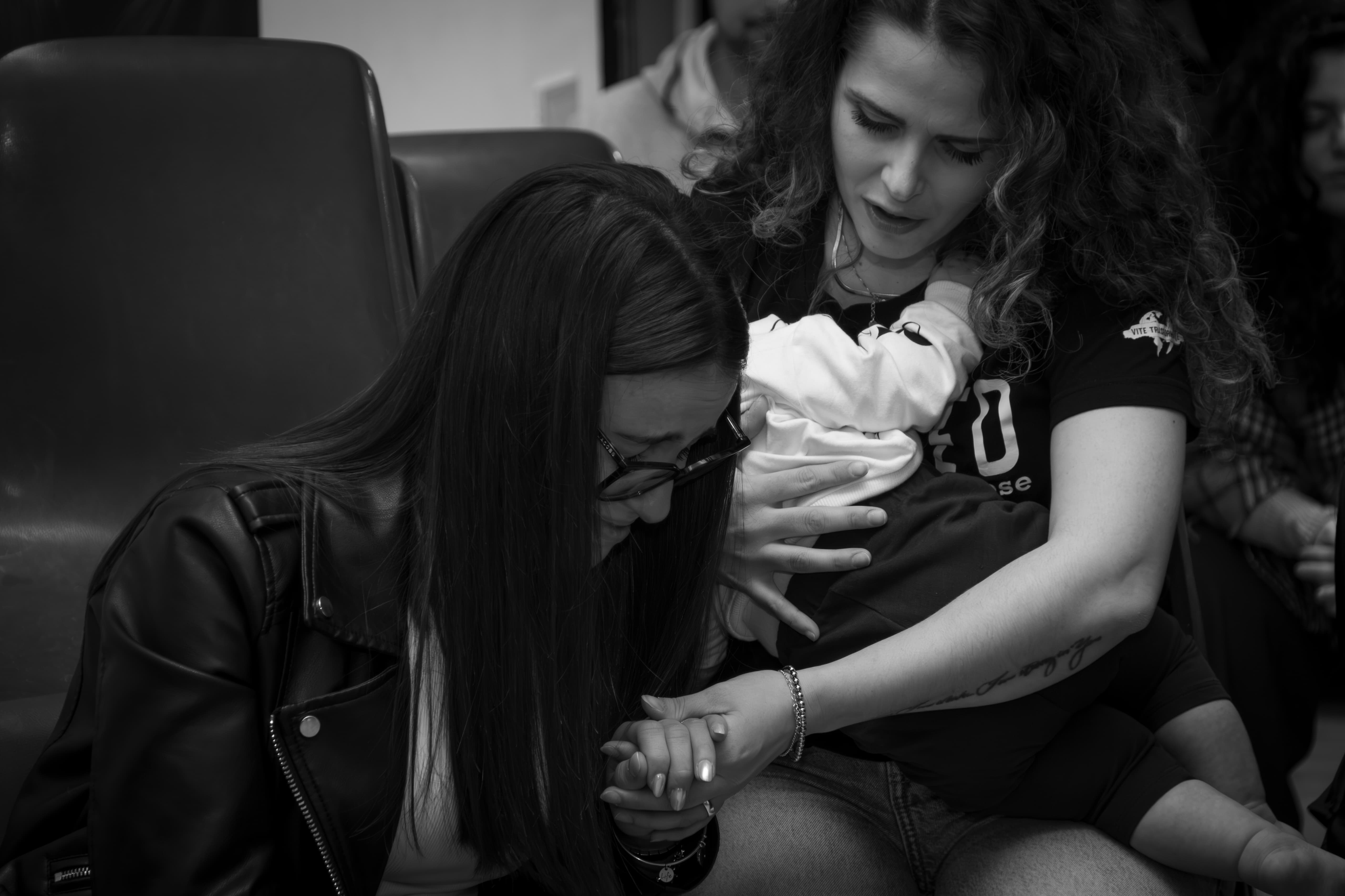 Volontarie del progetto SOS Donna in azione evangelistica